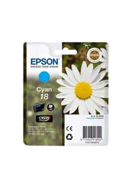 Cartucho de tinta  Original EPSON CIAN E1802, reemplaza a C13T18024010 nº18 - Imagen 1