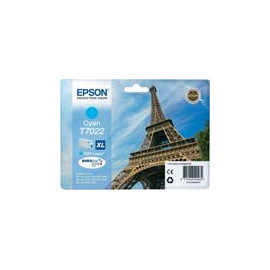 Cartucho de tinta  Original EPSON CIAN E7022, reemplaza a C13T70224010 - Imagen 1