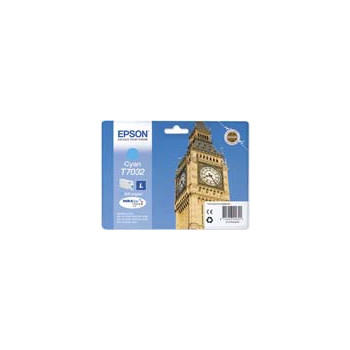 Cartucho de tinta  Original EPSON CIAN E7032, reemplaza a C13T70324010 - Imagen 1